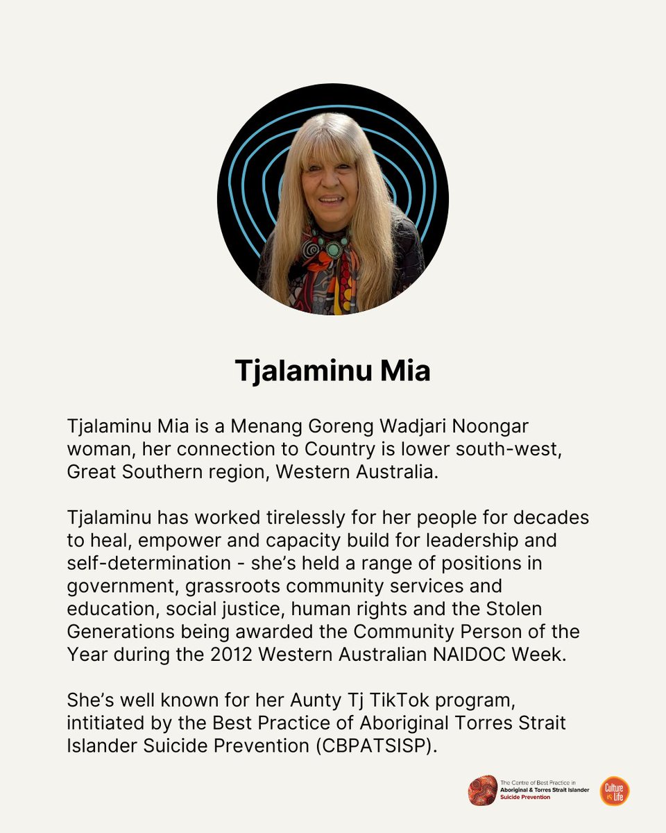 cultureislife's tweet image. We&apos;re joined at the World Indigenous Suicide Prevention Conference (WISPC) this week with a cohort from the University of Western Australia (UWA) Mark Nannup, Dr Roma Winmar and Tjalaminu Mia (Aunty Tj) from Aunty Tj&apos;s TikTok program! 🎓

#WISPC2024 #Indigenous #SuicidePrevention