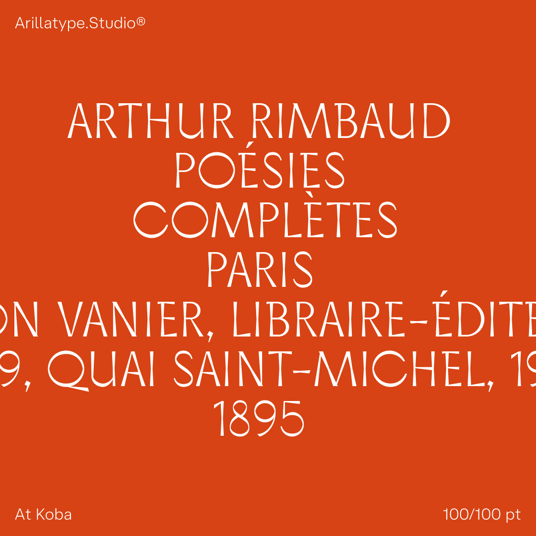 Arillatype.Studio® tweet media