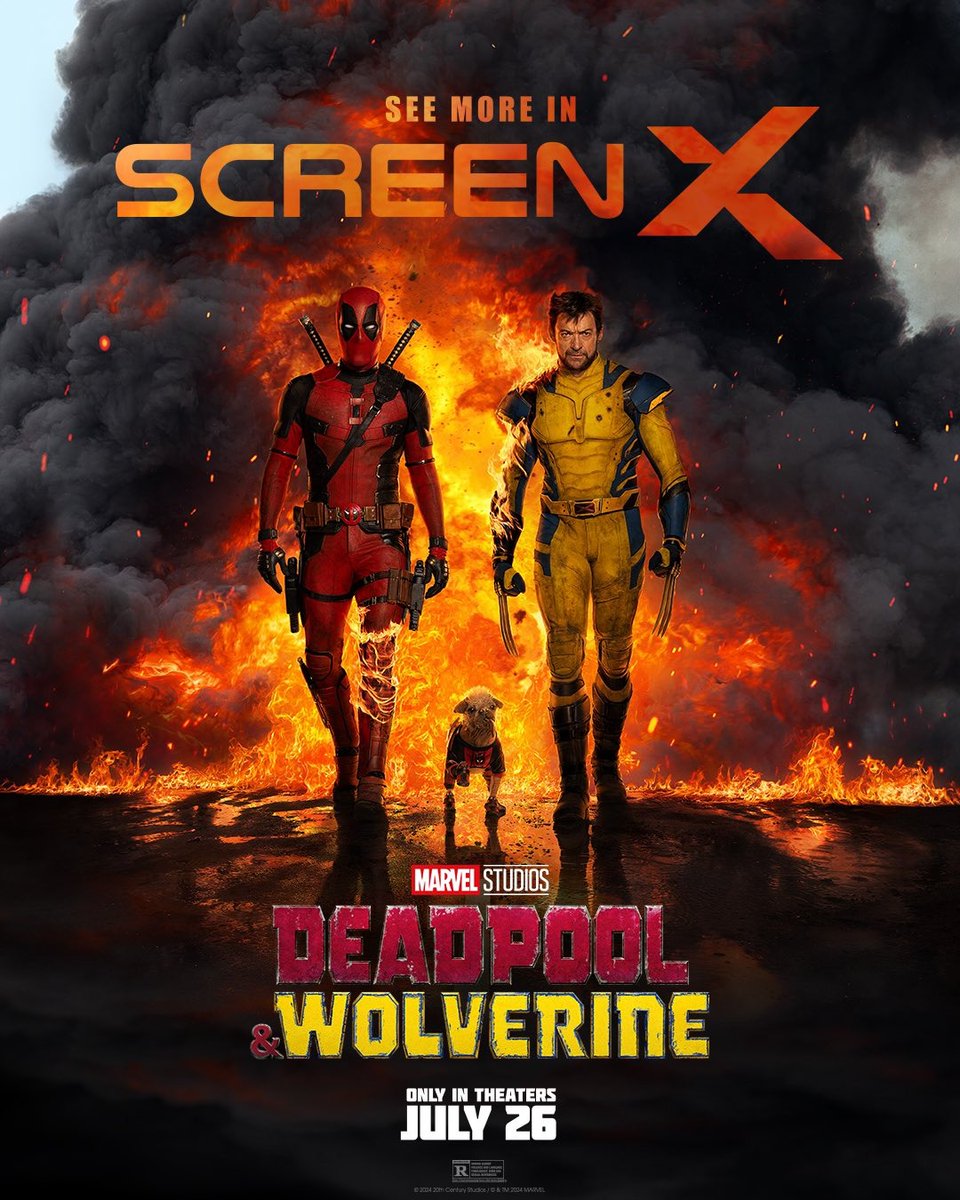 DelMcu's tweet photo. LFG!
👉 Quarta pel·lícula de la #Fase5
👉 Seqüela de #Deadpool2
👉 En cinemes, IMAX, Dolby Cinema, RealD, 4DX i ScreenX
👉 +18, acció i humor negre
👉 Duració de 2h i 7m
#Deadpool #Deadpool3 #DeadpoolWolverine https://t.co/DNHygPzFmM
