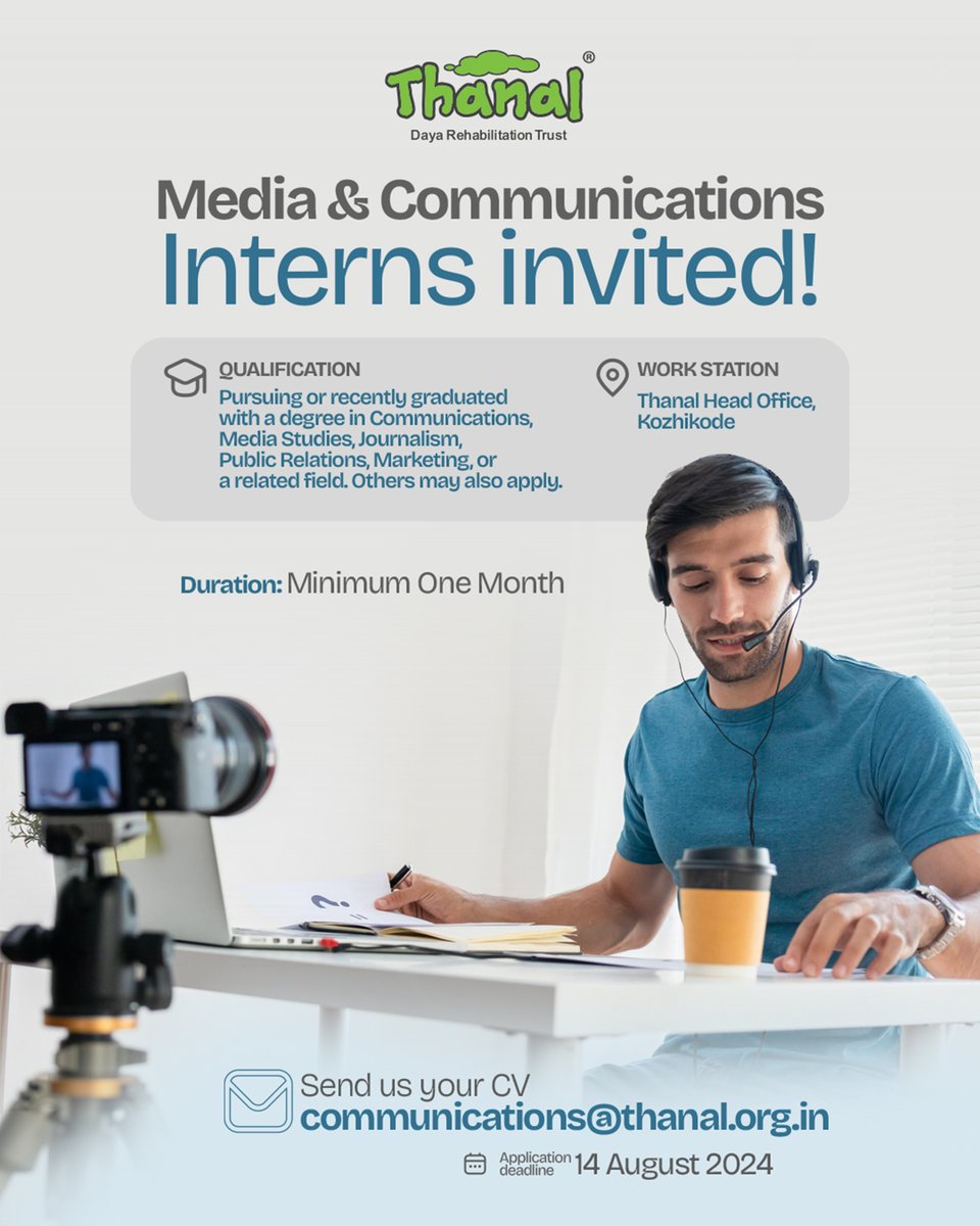 thanalngo's tweet photo. Internship Opportunity for Media Journalism Students at Thanal.
തണലിൽ മീഡിയ / ജേർണലിസം വിദ്യാർഥികൾക്ക് ഇൻ്റേൺഷിപ്പ് അവസരം. https://t.co/Z10z85jXcv