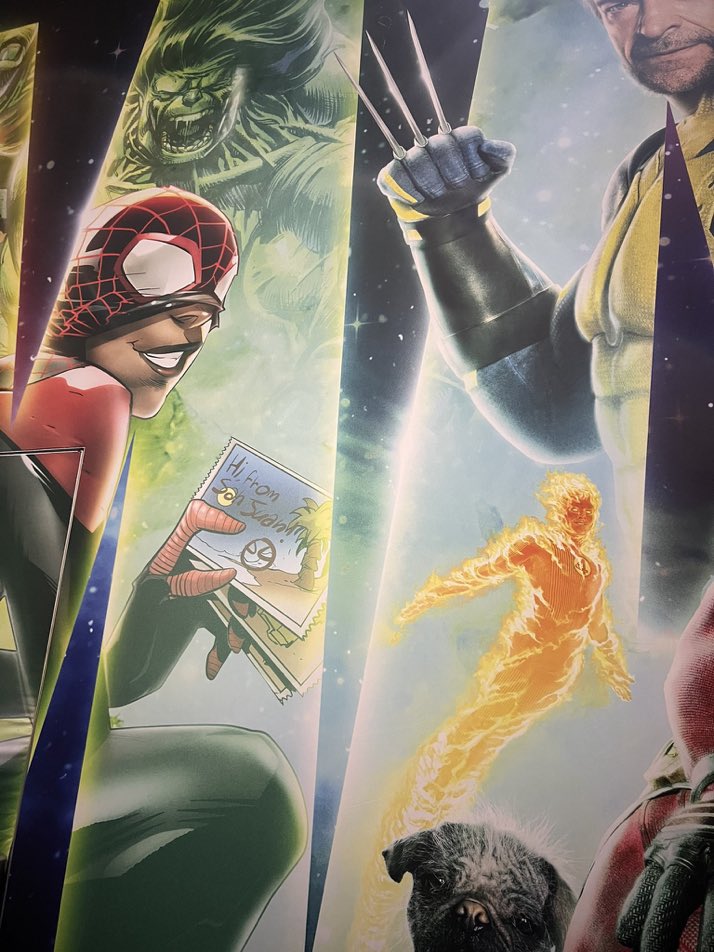 MyTimeToShineH_'s tweet photo. New Marvel logo at SDCC has Miles Morales in it 👀🤯 https://t.co/JtGdmFKxVd