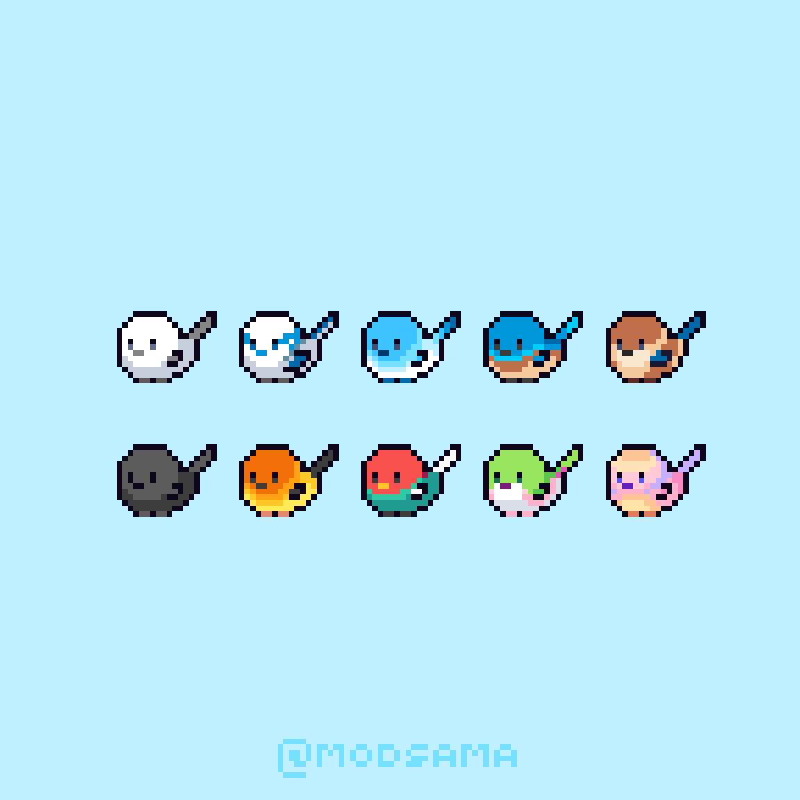 modsama's tweet photo. bird twitch badges 🐦

#pixelart #ドット絵 https://t.co/nnEpb36qfd