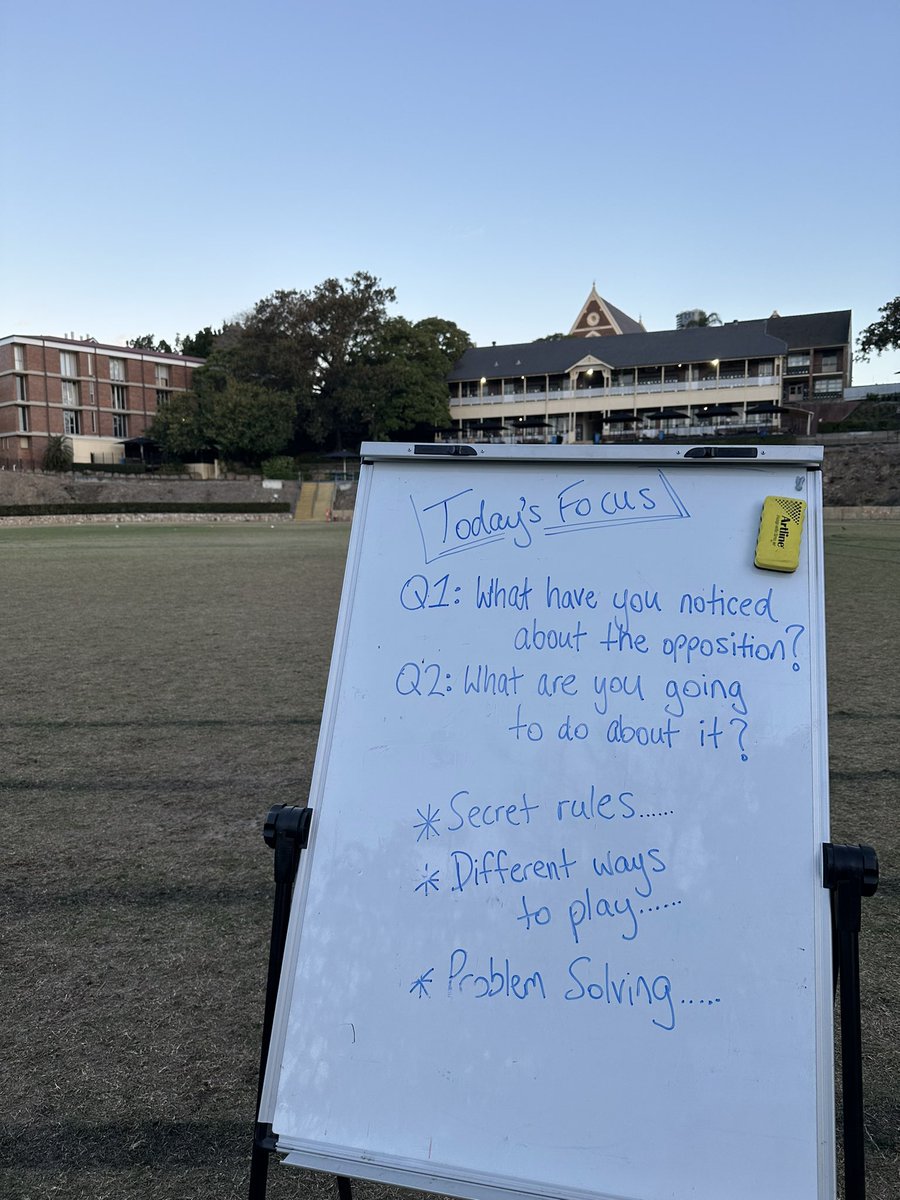 HarryCurtin's tweet photo. Challenge: 💪 Have a session focus that doesn’t involve any sport specific technical or tactical skill. 

✍️ Then design some games around that. 

Ask Qs as feedback, but only in line with the focus 🧘‍♂️ 

They’ll have fun and you’ll probably notice some very different things 🤝 https://t.co/I5OKgPu2Ic