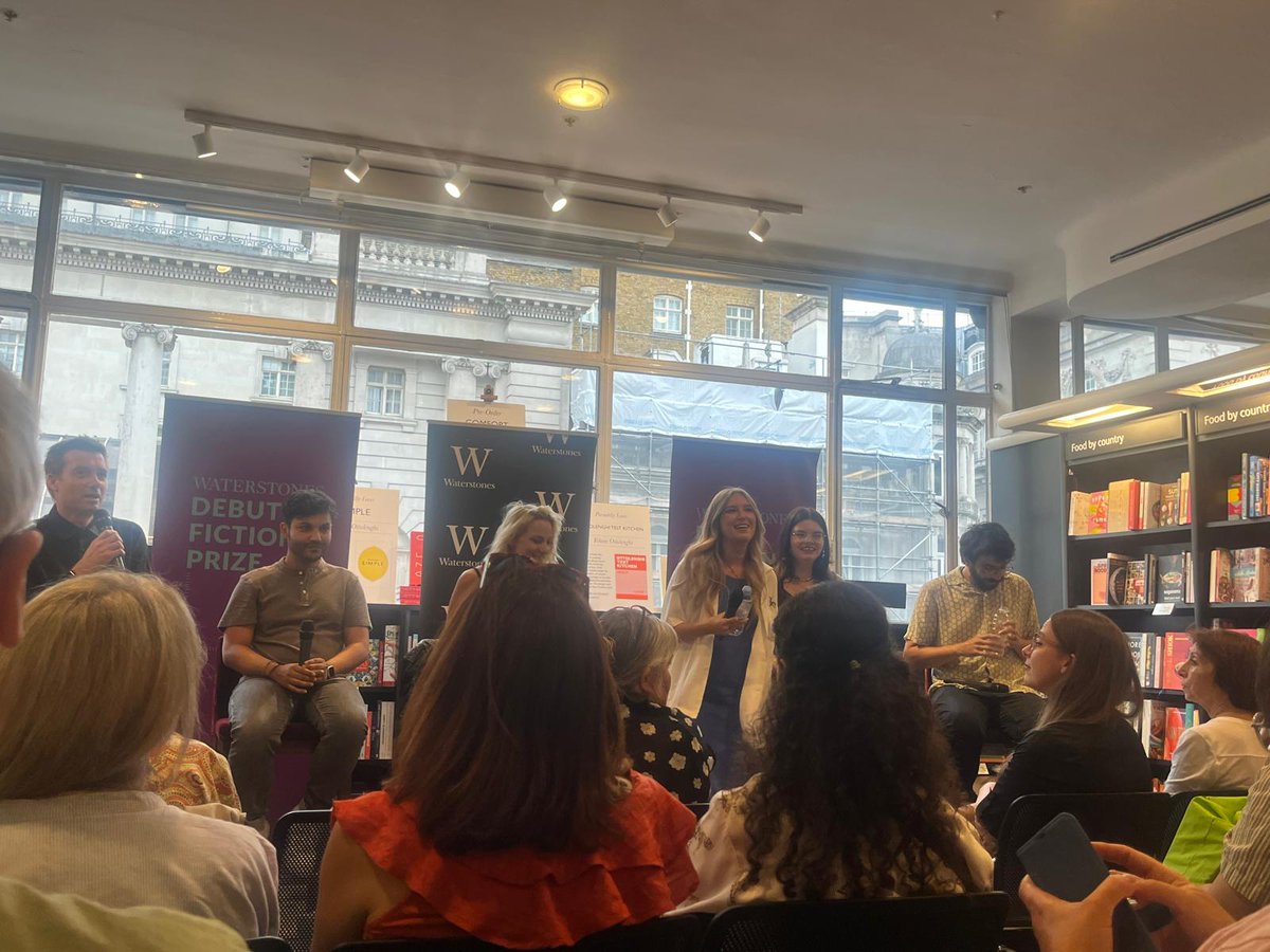 Serena Arthur (@serena_arthur) on Twitter photo It's <a href="/Waterstones/">Waterstones</a> debut prize announcement day today but my book colour co-ordination started yesterday for the public panel event. It's such an amazing shortlist of brilliant and exciting debut authors, but we're rooting for <a href="/WeAreFootnote/">Footnote Press</a>'s <a href="/FootmanHanako/">Hanako Footman</a> tonight 🩷 It's <a href="/Waterstones/">Waterstones</a> debut prize announcement day today but my book colour co-ordination started yesterday for the public panel event. It's such an amazing shortlist of brilliant and exciting debut authors, but we're rooting for <a href="/WeAreFootnote/">Footnote Press</a>'s <a href="/FootmanHanako/">Hanako Footman</a> tonight 🩷
