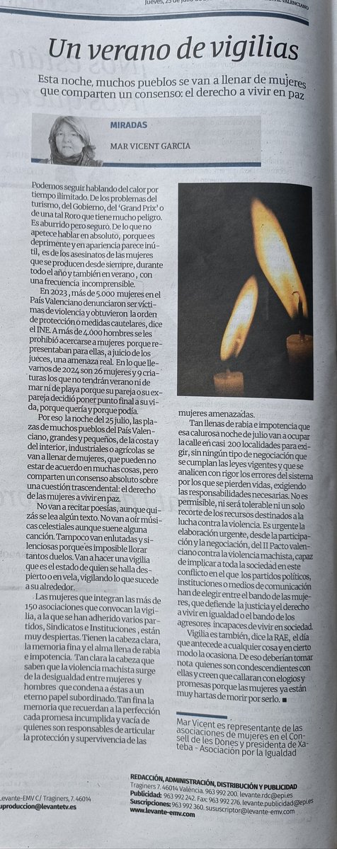 Des de <a href="/compromis/">Compromís</a> donem suport a les manifestacions feministes pel dret de les dones a viure en pau!
#fartes #25Jul
#ensvolemvives
#feminismes