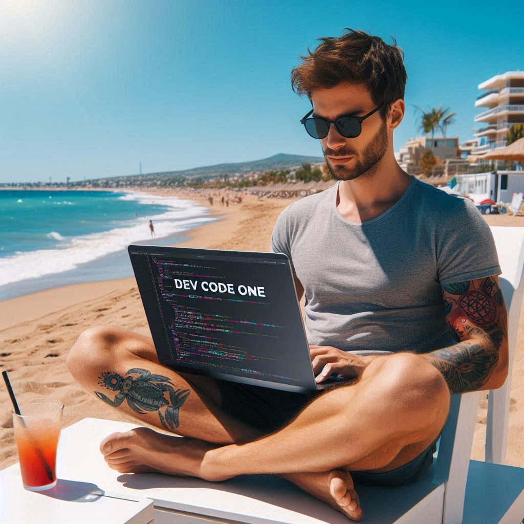 DevCodeOne1's tweet image. 🌞 Aujourd'hui, Dev Code One code sur la plage de Palavas les Flots ! 🏖️💻 Que pensez-vous de ce cadre de travail ? ⬇️
#DevCodeOne #WorkFromAnywhere #BeachCoding #RemoteWork