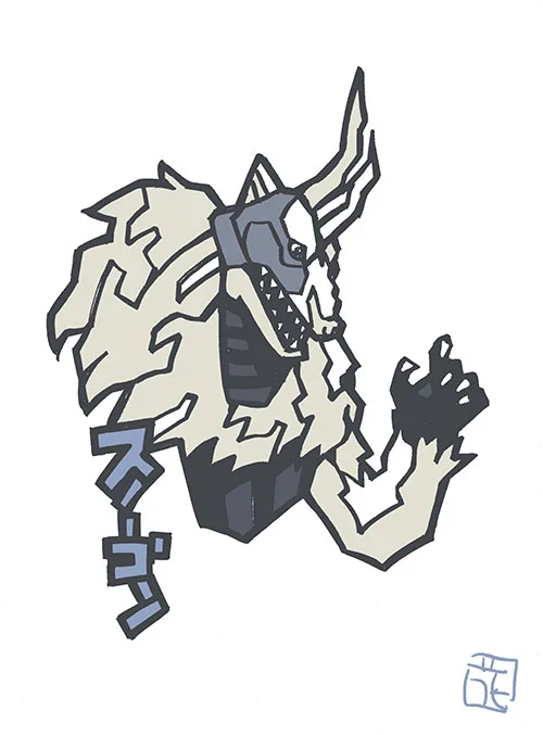 このタッチで怪獣イラスト。スノーゴン#帰ってきたウルトラマン #ファンアート #このタッチ 