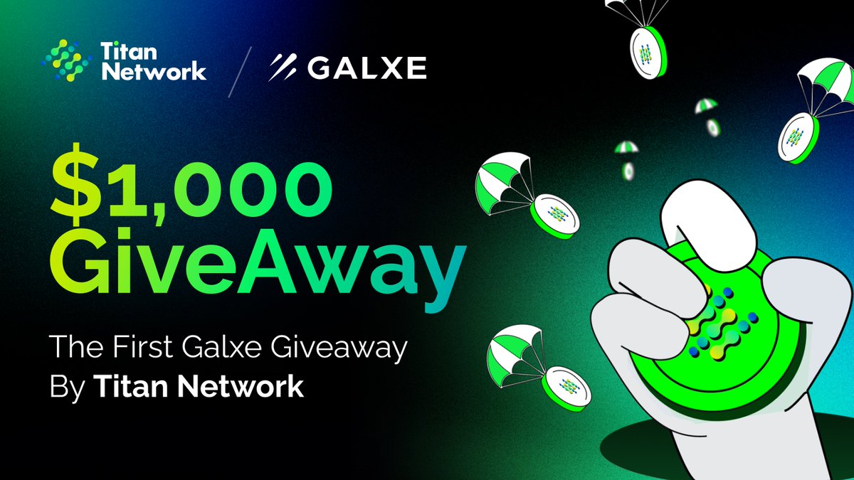 Titan Network | Install to Earn (@titannet_dao) on Twitter photo 🟢 Titan Network's First Galxe $1,000 Giveaway is Here!
Link: app.galxe.com/quest/TitanNet…
We are thrilled to announce the launch of the Titan Network's First <a href="/Galxe/">Galxe</a> #Giveaway!
This is a monumental event for our community, and we can't wait to share this incredible opportunity with 🟢 Titan Network's First Galxe $1,000 Giveaway is Here!
Link: app.galxe.com/quest/TitanNet…
We are thrilled to announce the launch of the Titan Network's First <a href="/Galxe/">Galxe</a> #Giveaway!
This is a monumental event for our community, and we can't wait to share this incredible opportunity with