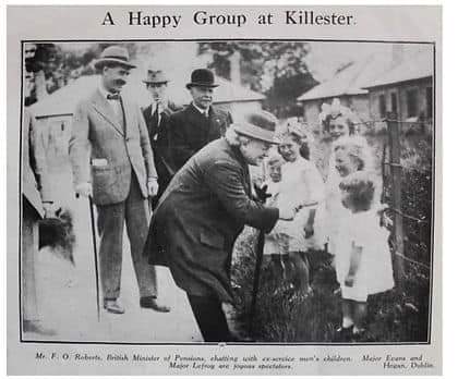 RobLooseCannon's tweet photo. Did you know that Killester was a "garden village" purpose built by the British as a model community for World War 1 veterans? It wasn't even the only empire veterans settlement in Ireland, but it was the largest built for British ex-servicemen.

The British prime minister and only Welshman to hold the office, David Lloyd George, started a campaign in 1918 he described as “homes for heroes”. Construction started in 1922.

Of course, the War of Independence and the Civil War threw a major molotov cocktail in the works. Dublin Castle had fallen, and the greater part of Ireland wasn't a British subject anymore.

Yet, in a rare act of colonial aftercare, doubtless performed more out of convenience than altruism, the antebellum Brit authorities built the planned accommodation anyway, with the permission of the new Dáil. 

Dublin was full of damaged and demolished buildings, its economic rhythms chaotic due to the instability of conflict. Hundreds of construction jobs and free gaffs were an unexpected blessing.

289 homes were built in Killester Garden Village, forming the Abbeyfield, Middle Third, and Demesne schemes. Over 2,600 houses were built via sponsorship of the Irish Sailors and Soldiers Land Trust across the new Irish Free State. 

With a commendable conscientiousness which our current government seems incapable of, the veterans' rents were structured on an affordable “sliding scale” to secure their families lifestyle and encourage them to purchase the gaffs well within their lifetimes. 

Mindful of transport requirements, a new bus route (by the hilariously titled Contemptible Omnibus Company) was established. "Contemptible" in this context wasn't an insult but a well-known nickname for soldiers who were already enlisted before conscription. 

And of course Killester train station, now a Dart station was built. The foresightful planners even went so far as to construct a water tower to guarantee a dedicated supply without putting undue pressure on surrounding neighbourhoods. 

In addition to neighbours coming together in the green spaces and shops,  the British Legion lodge was the heart of the community. Though the structure is still there, it has been vacant for decades. 

Thanks to a hard-fought campaign headed by local residents and military veterans, there will be a permanent WW1 Memorial and garden open in August to mark the centenary of Killester and commemorating the Irish Soldiers and Sailors who lived in the ex-servicemen community, along with restoration of the history Royal British Legion hall. 

Obviously, the concept of a "Garden Village" had the very literal element of large green area, both communal allotments and big gardens, for growing vegetables to complement the communities diet and social life. This was based on the philosophy of the English urban planner Ebenezer Howard. His vision of islands of low and medium density self-sustained housing in stretches of semi-rural environment is the exact opposite of “modern” Dublin residential planning now.

In fact , already high density mini cities like Blanchardstown which are already underserved by civil and social facilities and communications, are being pushed beyond bursting by the irresponsible development of every empty inch in to high-rise, high rent yuppy slums. 

Urban nightmares run roughshod over communities when motivated by greed instead of social sustainability, and when you treat locals as numbers instead of neighbours. The vulture fund fodder being constructed in Blanchardstown, without the necessary civic resources to cope with the growth, shows a contempt for the locals. 

We have much to learn from the “Garden Village” model. Huge congratulations to the hard-working Killester community, ensuring the often neglected WW1 and WW2 part of our cities history is given the recognition it deserves.

To find out how you can get involved and learn more, check out
https://t.co/5f4Lv7S2Cr