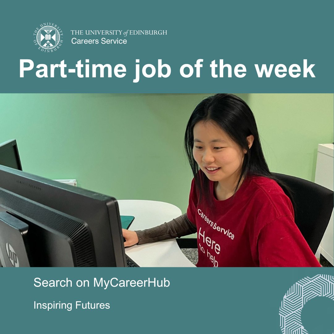 uofedcareers's tweet image. #PartTimeJoboftheWeek @EdinburghUni is seeking EdHelp Assistants to work in the main library. To find out more visit MyCareerHub: edin.ac/4cZ9DIo