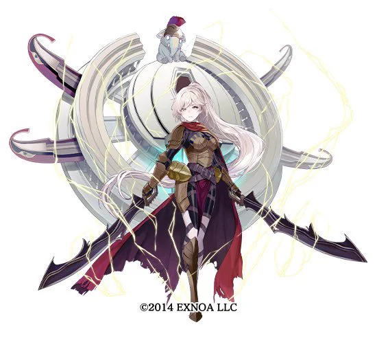 【御城プロジェクト:RE】 新城娘7城塞都市カルタゴ(双剣) CV.#桑谷夏子 様  イラスト担当させていただきました!よろしくお願いいたします!  #城プロRE
