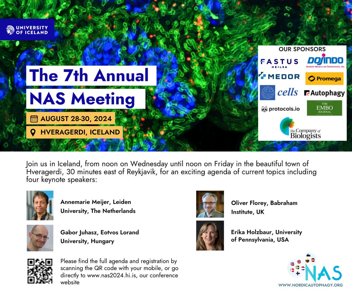 SinghLabIceland's tweet image. Extended abstract submission deadline for the 7th NAS conference in Iceland! ***1st of August***
nas2024.hi.is/#
The deadline for registration and booking accommodation is also the 1st of August.
Come join us!