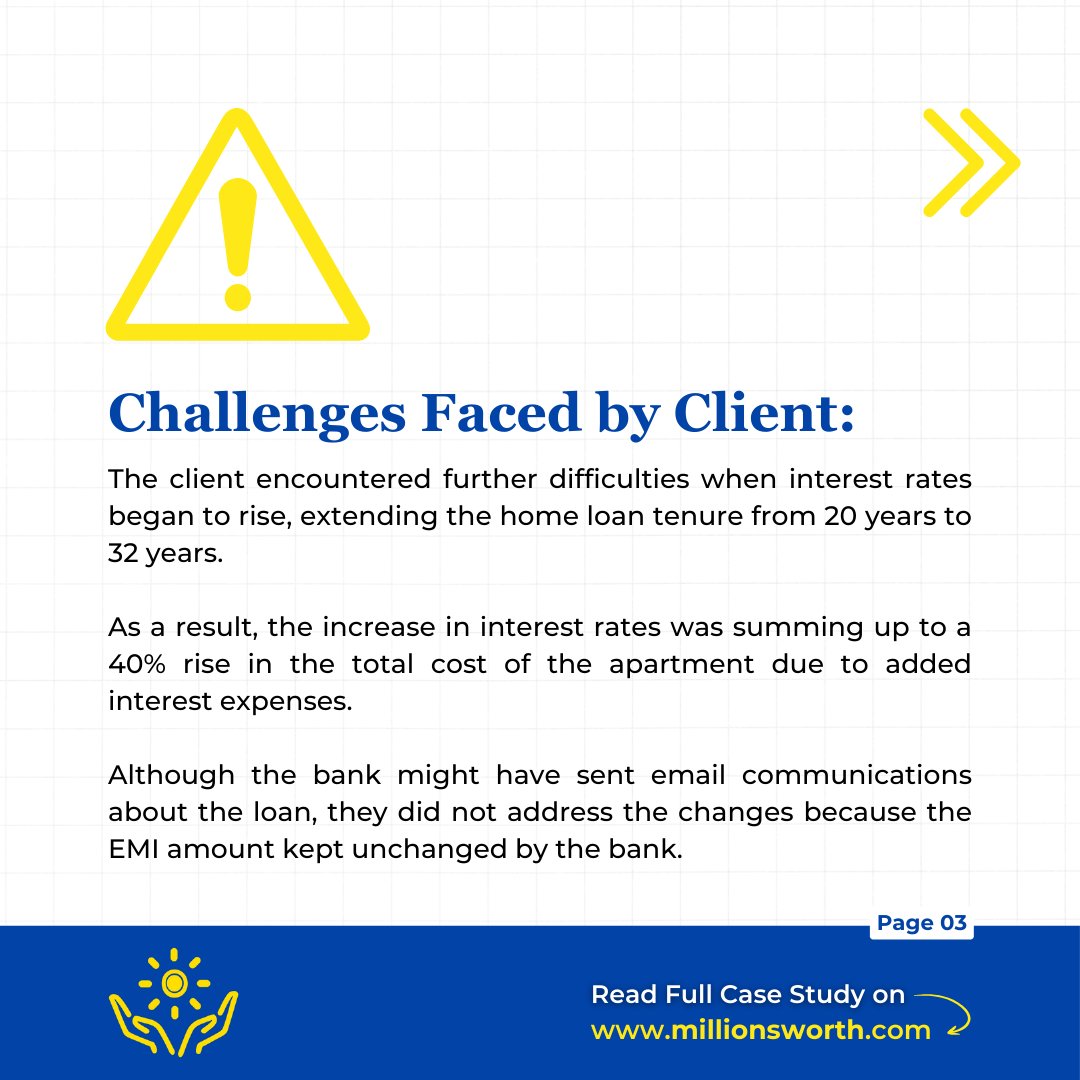 MillionsworthS's tweet image. Debt management made easy!

See how our innovative solutions helped a client manage and reduce debt proactively, paving the way for a brighter financial future. 💼🔧

#ClientCaseStudy #FinancialPlanning #ClientSuccess #DebtManagement #Millionsworth