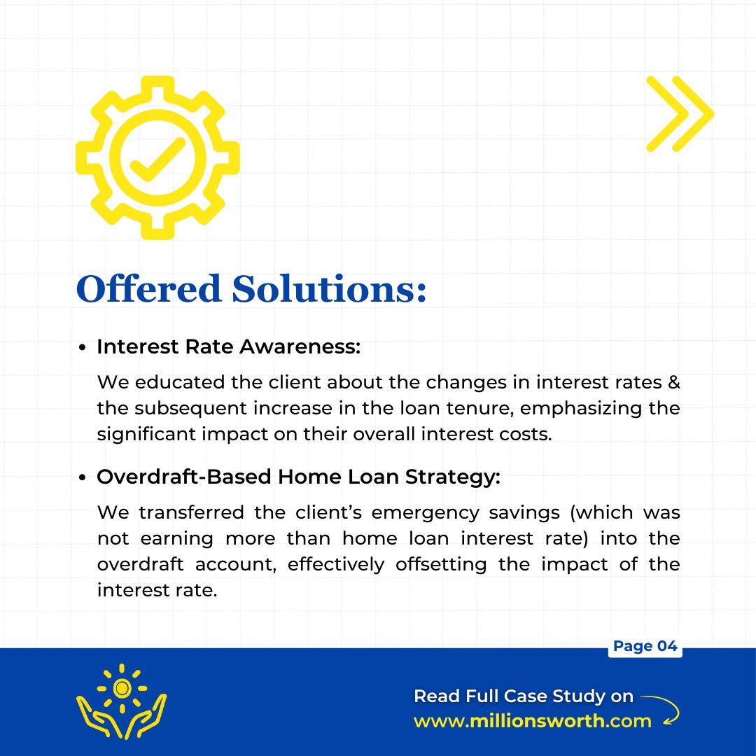 MillionsworthS's tweet image. Debt management made easy!

See how our innovative solutions helped a client manage and reduce debt proactively, paving the way for a brighter financial future. 💼🔧

#ClientCaseStudy #FinancialPlanning #ClientSuccess #DebtManagement #Millionsworth
