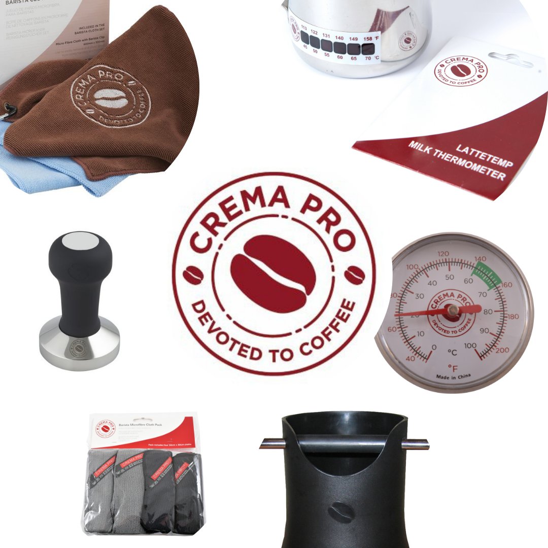 Stock up on professional barista supplies with our extensive range from Crema Pro. Including tampers, tamping mats, knock boxes, microfibre cloths, thermometers, and more. 

Shop the range with Jaguar at jesuk.com/shop-by-brand/…