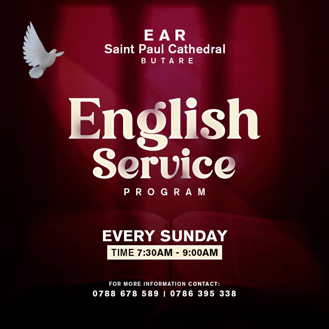 EarButare250's tweet image. #ExcitingUpdate
Starting this Sunday, July 28th, 2024, EAR Butare Diocese will offer two worship services as follows:
#EnglishService: 7:30 - 9:00 AM &amp;amp;
#KinyarwandaService immediately after.
Join us as we expand our offerings to meet the spiritual needs of all members.
#Blessings