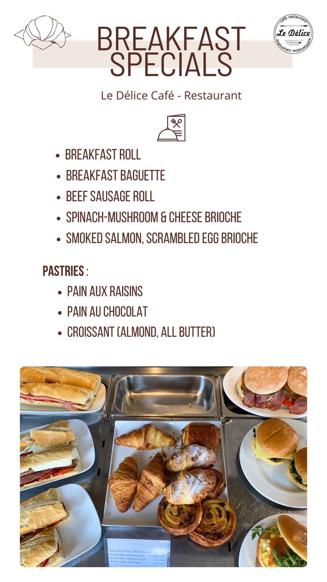 ⭐️Breakfast Specials At Le Délice🍽️ #eatlocal #goodmorning #breakfast #freshfood #homemade