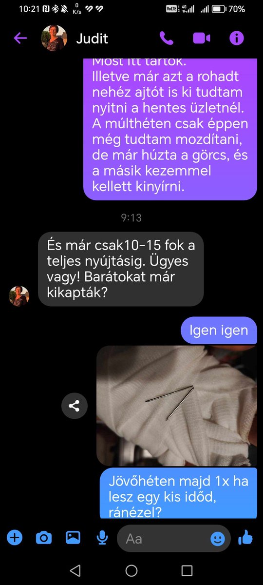 sacka65's tweet photo. Megdicsért a gyógytornász ☺️
2 hét alatt elért eredményemért ☺️
#iamproud #traumasztori #utókezelés #gyógytornászolásokba https://t.co/pGClgXpVYn