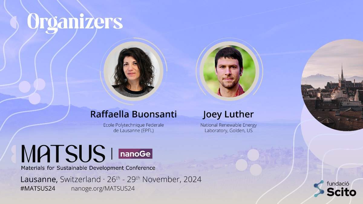 nanoGeConferences (@nanoge_conf) on Twitter photo 🟣Last day to submit oral abstract for #MATSUS24 <a href="/nanoGe_Conf/">nanoGeConferences</a>!
👉Take the opportunity to share your research with leading scientists at the Materials for Sustainable Development Conference
📍Lausanne, Switzerland
🗓️12th-15th November 2024
🔗Submit here:nanoge.org/MATSUSFall24/h… 🟣Last day to submit oral abstract for #MATSUS24 <a href="/nanoGe_Conf/">nanoGeConferences</a>!
👉Take the opportunity to share your research with leading scientists at the Materials for Sustainable Development Conference
📍Lausanne, Switzerland
🗓️12th-15th November 2024
🔗Submit here:nanoge.org/MATSUSFall24/h…