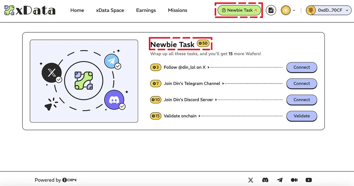 vemutlu's tweet image. #DIN, BinanceLabs, HashKeyCapital gibi dev isimlerden seed aşamasında $4M toplamayı başarmış ilk modüler AI destekli ön veri işleme layer&apos;ıdır.

Şu anda herkesin katılımına açık #xData adında bir etkinlik başlattılar ve bu etkinlikte basit görevleri yerine getirerek #Wafer…