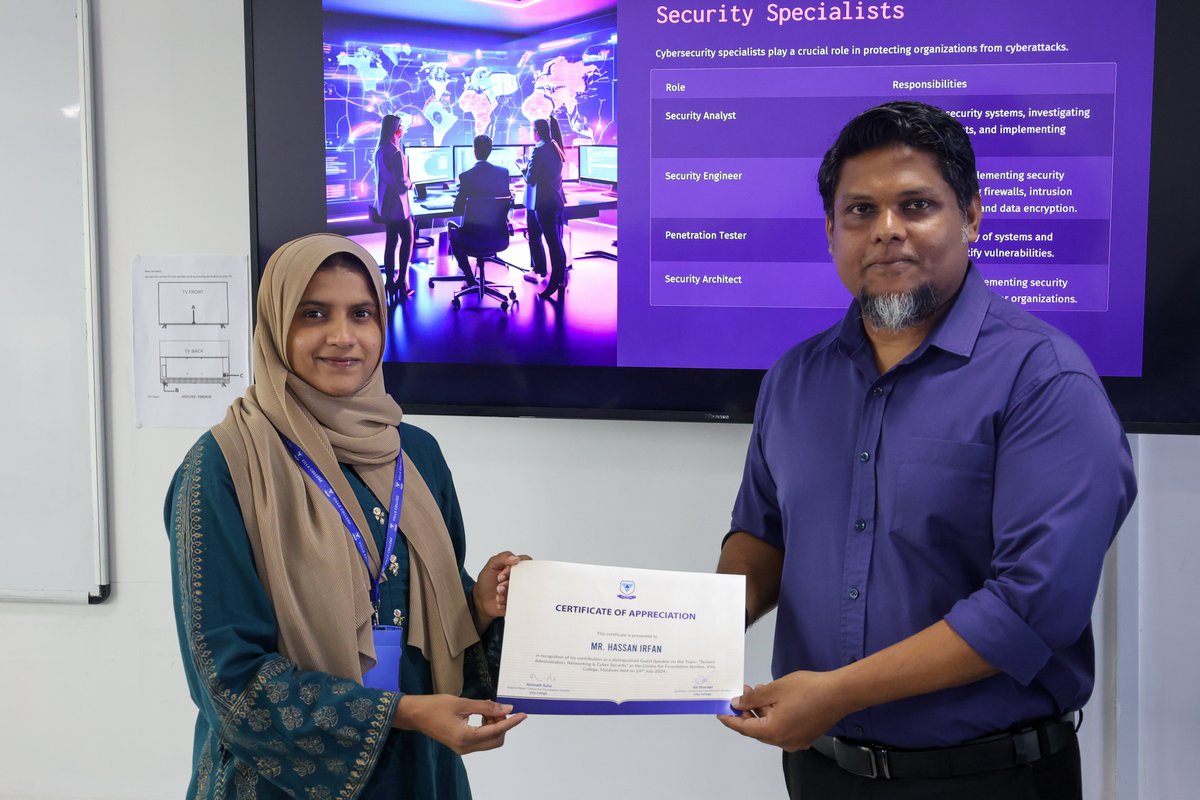 We're thrilled to share that Mr. Hassan Irfan, Deputy Minister at the Ministry of Cities, Local Government &amp; Public Works and an esteemed alumnus, graced us as a guest speaker on July 24, 2024. The event was hosted by Centre for Foundation Studies (CFS), Villa College. 

The