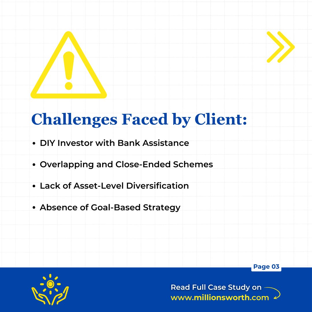 MillionsworthS's tweet image. Rebuilding for the future! Discover how we transformed the investment portfolio of a retired IT professional, ensuring they enjoy a comfortable and secure retirement. 🖥️🏖️

#ClientCaseStudy #FinancialPlanning #ClientSuccess #InvestmentSuccess #RetirementPlanning #Millionsworth