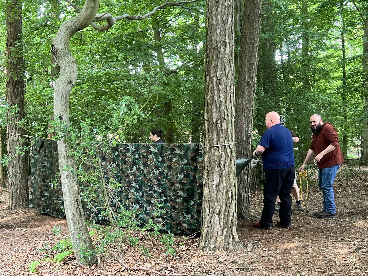 ClacksCLD's tweet photo. We had the pleasure of facilitating a #TeamBuilding session with our colleagues from @clacksworks #Archery #NightLine #Trust #CampCraft #ShelterBuilding We loved the healthy competition between colleagues. #BecauseofCLD @ClacksEducation @ClacksCouncil https://t.co/3CBAL7BHW8
