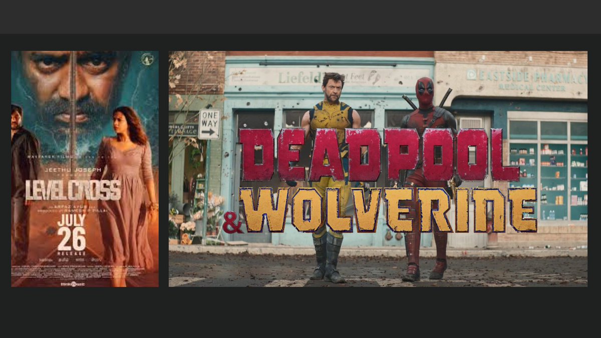 crownvin's tweet photo. Friday 26.07.2024:
#DeadpoolAndWolverine 3D (ENG) 10:30am, 1:15pm, 4:00pm, 6:45pm & 9:30pm
#LevelCrossMovie (MAL) 12:30pm, 3:00pm, 6:00pm & 9:00pm
@CalicutUpdates @VRFridayMatinee @U4Cinema @BreakingViews4u @RealHughJackman @VancityReynolds @jeethu4ever @Marvel @DisneyStudios https://t.co/SoGCsFhYa6