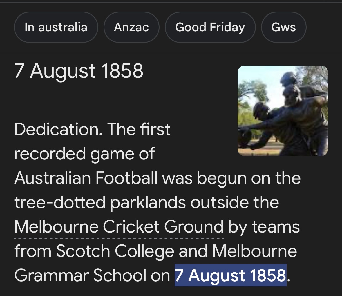 AnggaBozzo's tweet photo. @MrPopOfficial @PopCrave not a fan of Katy but don’t disrespect AFL. It’s literally way older than Super Bowl or even first official Olympics. Not so much of a ‘made-up event’ innit https://t.co/cDtbvlb2bi