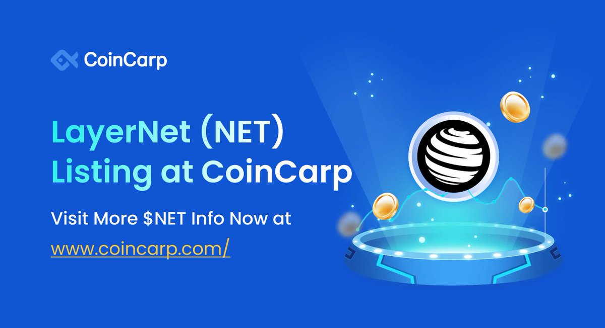 coincarpcom's tweet photo. ⏰ New Listing
🔥 @layernet_ai - $NET New Listing on CoinCarp ‼
🔍 $NET Market Data, Latest News, Calendar, IDO/IEO , and Tokenomics info is now live on @coincarpcom
#CryptoNews #LayerNet #layernet_ai
https://t.co/bc3n5AR5Ef https://t.co/PzKUNhWHZl