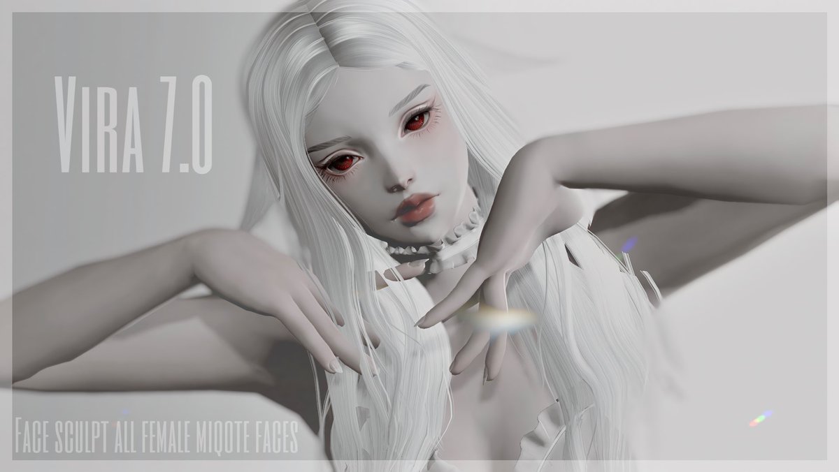hollowghostz's tweet photo. So I’ve also managed to get vira on miqote and viera out today! 
I tried my hardest to match her as close as I could! 
I hope you like her :) 

Gumroad 
https://t.co/d9iGXw8HSL
Payhip
https://t.co/8kVSfeyS7S https://t.co/S7mFJKLIy0