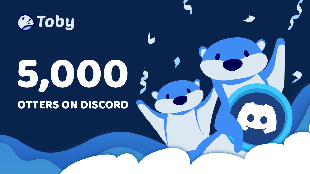 StakeToby's tweet photo. Toby's Discord now houses over 5,000 fellow otters, and we've only just started yesterday! 🦦🦦🦦

Follow us on X, dropping an exciting announcement very soon. https://t.co/LgwKNQSBtE