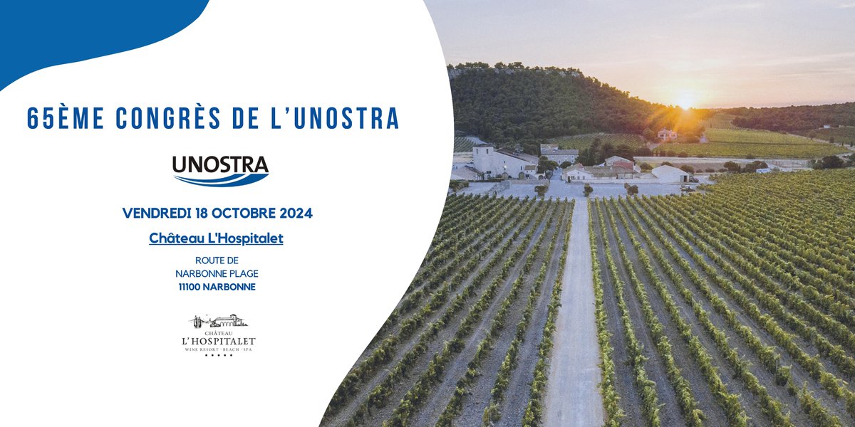🚛 Ne manquez pas le Congrès de l'UNOSTRA le 18 octobre ! 🚛

Rejoignez-nous au Château de l'Hospitalet à Narbonne pour notre rendez-vous annuel. 

📅 18 octobre 2024 🕒 Accueil dès 13h30 📧 
Inscription et Informations: unostra.fr/2024/07/05/inv…