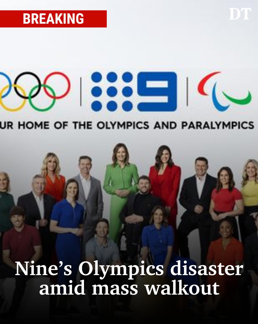 dailytelegraph's tweet photo. #BREAKING: Almost all journalists working across Nine newspapers are walking off the job on the eve of the Olympics, including staff on the ground in Paris. READ MORE: https://t.co/geUlamdE9E https://t.co/WjlqQ7vYoq