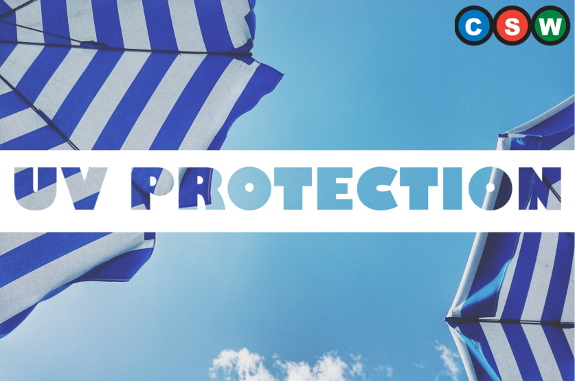 CSWResilience's tweet photo. #WeatherReady 
A small amount of UV is essential for  vitamin D, but too much exposure can have serious effects on your skin and eyes. Cover up, spend time in the shade and use a sun cream to protect yourself. 

Check out this advice from Weather Ready: https://t.co/rfAmYbtTGn https://t.co/hFLWDdbz34