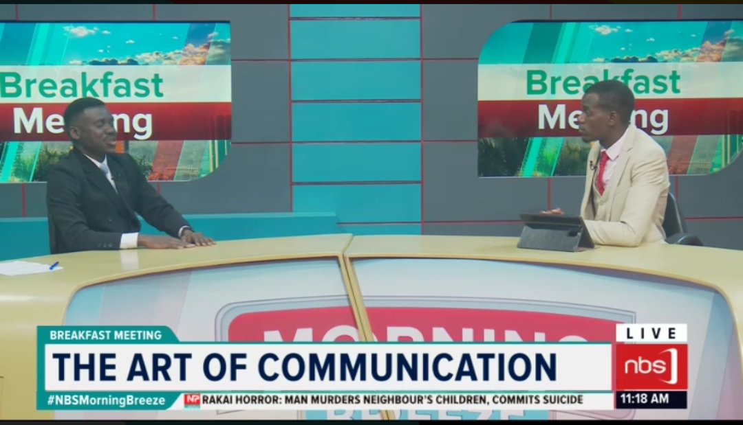 nbstv's tweet photo. The structure, rapport, and other aspects of communication,  apply in our daily activities, such as during pitches or when persuading audiences. - @PaulKavuma1 Director Talk Smart Uganda.

#TalkSmart #NBSBreakfastMeeting #NBSUpdates https://t.co/Jl1FI9wAc1