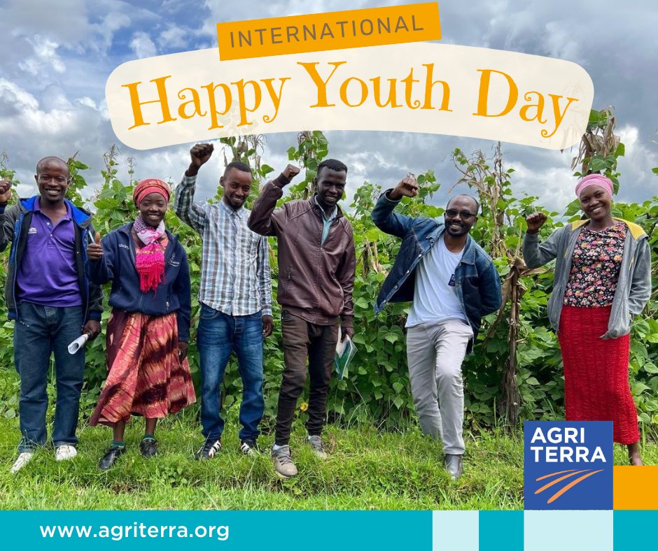 𝐌𝐨𝐧𝐝𝐚𝐲 𝟏𝟐 𝐀𝐮𝐠𝐮𝐬𝐭: #𝐈𝐧𝐭𝐞𝐫𝐧𝐚𝐭𝐢𝐨𝐧𝐚𝐥𝐘𝐨𝐮𝐭𝐡𝐃𝐚𝐲
Recognising the importance of #youth in agricultural transformation, Agriterra has set up youth councils to promote innovation and entrepreneurship, leading to various agricultural ventures.