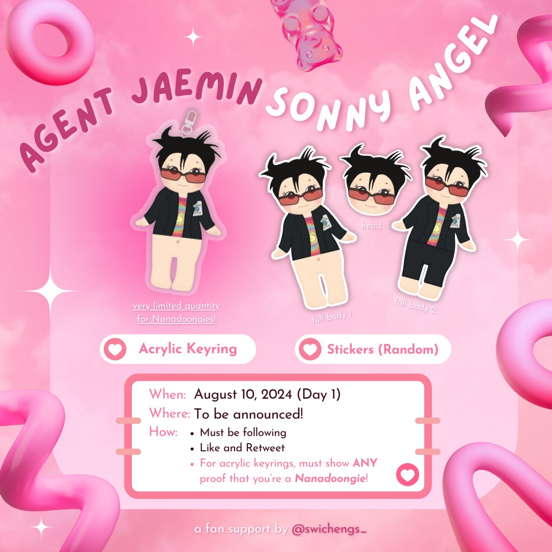 𖦹ׂ ₊˚⊹⋆ Agent Jaemin Sonny Angel 𖦹ׂ ₊˚⊹⋆

TDS3 in Manila Freebie   ཻ۪۪♡.
ᯓᡣ𐭩 Fan support by <a href="/swichengs_/">🌸🐰</a> 

⭑.ᐟ mbf, like, rt
⭑.ᐟ 1:1 (limited qty)
⭑.ᐟ Keyrings prio: Nanadoongies ₍ᐢ. .ᐢ₎ 
⭑.ᐟ First to find me will receive keyring + sticker ˎˊ˗

See you all!