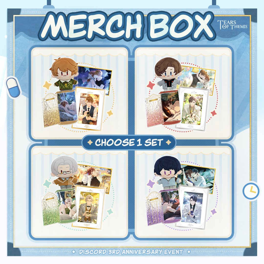 TearsofThemisEN's tweet image. 💭Time Capsule

Until 7/31, head to Discord and leave a message for him or yourself. DAVIS will save it for you to revisit during the 4th Anniversary!

Reach 800 messages (EN+JP+KR) to unlock 🎁S-Chip ×30🎁 FOR ALL. Join to win merch too!

&amp;gt;&amp;gt;&amp;gt;discord.gg/tearsofthemis

#ToT3rdAnniv