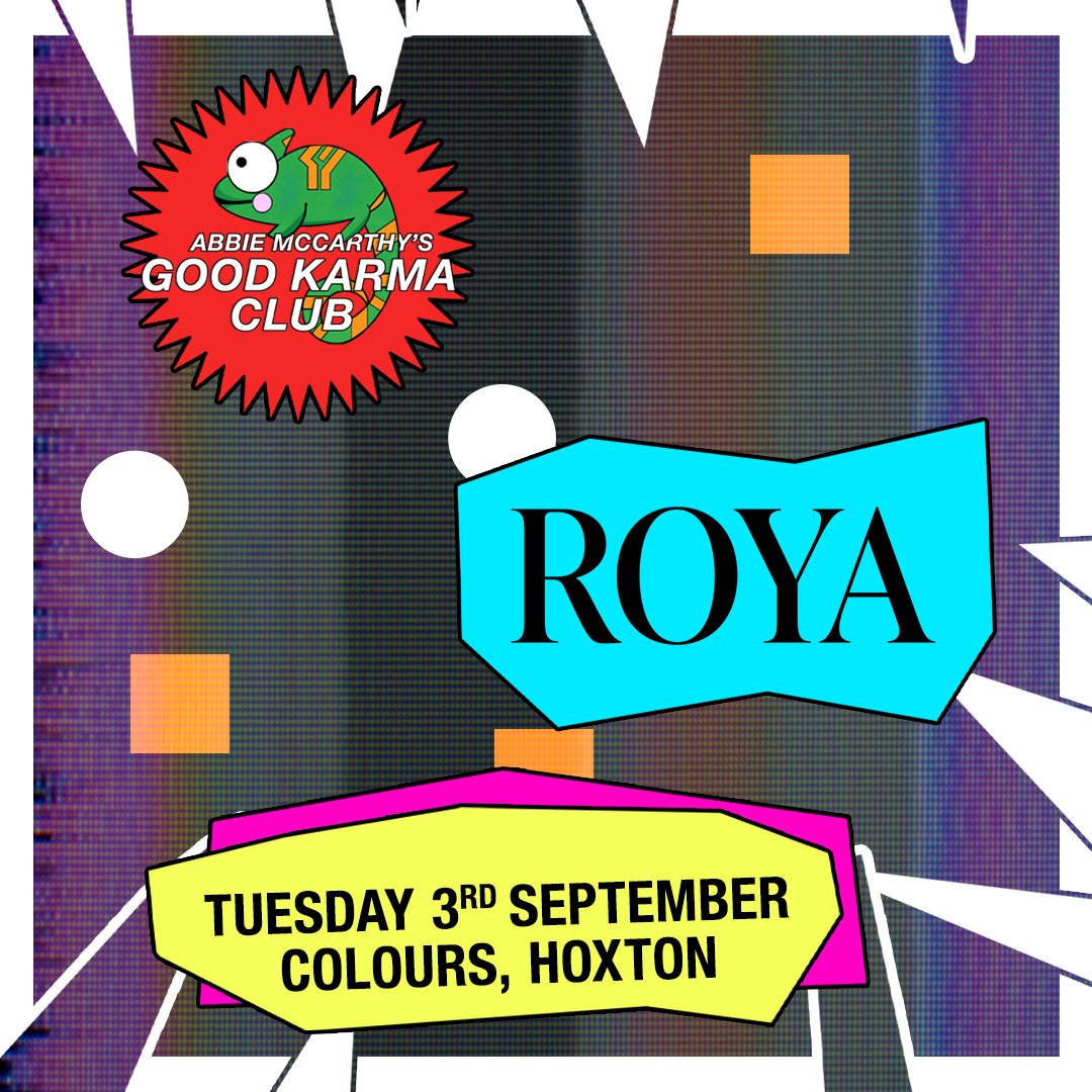 gigsandtours (@gigsandtours) on Twitter photo This September 📣
<a href="/AbbieAbbiemac/">Abbie McCarthy</a> and the <a href="/goodkarma_club/">Good Karma Club</a> present ROYA live at London's <a href="/ColoursHoxton/">Colours Hoxton</a>!
Tickets on sale tomorrow at 10am via gigst.rs/AMGKC This September 📣
<a href="/AbbieAbbiemac/">Abbie McCarthy</a> and the <a href="/goodkarma_club/">Good Karma Club</a> present ROYA live at London's <a href="/ColoursHoxton/">Colours Hoxton</a>!
Tickets on sale tomorrow at 10am via gigst.rs/AMGKC