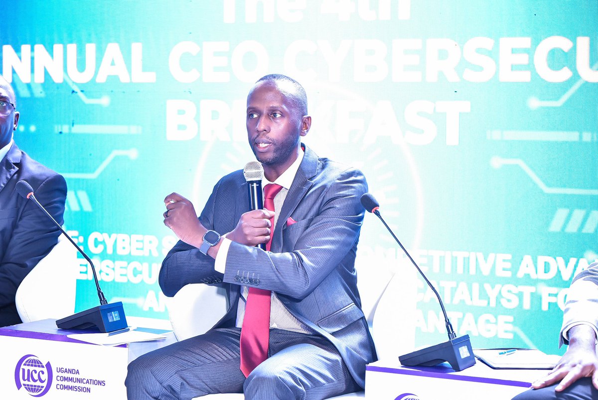 CenteTech's tweet photo. To appropriately allocate adequate funds to Cybersecurity initiatives, we must understand the financial impact of potential breaches. Panelist - Emmanuel Mugabi, GM ICT Managed Services.
@UCC_Official #CEOCyberSecurity #CyberSecurity https://t.co/yCJGi19hzb