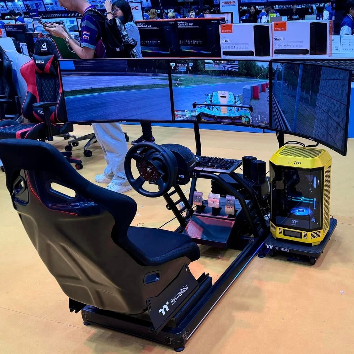 Thermaltake_UK_'s tweet photo. You ready to race!!!
Get behind the wheel and feel the speed💨The GR500
🏎️GR500 Racing Simulator Cockpit🏁
@ScanComputers : https://t.co/7LqRVbIjEF
#Thermaltake #GR500 #simrig #simracing #racingsimulator #TheTower300 #Bumblebee https://t.co/IwOyevu85o