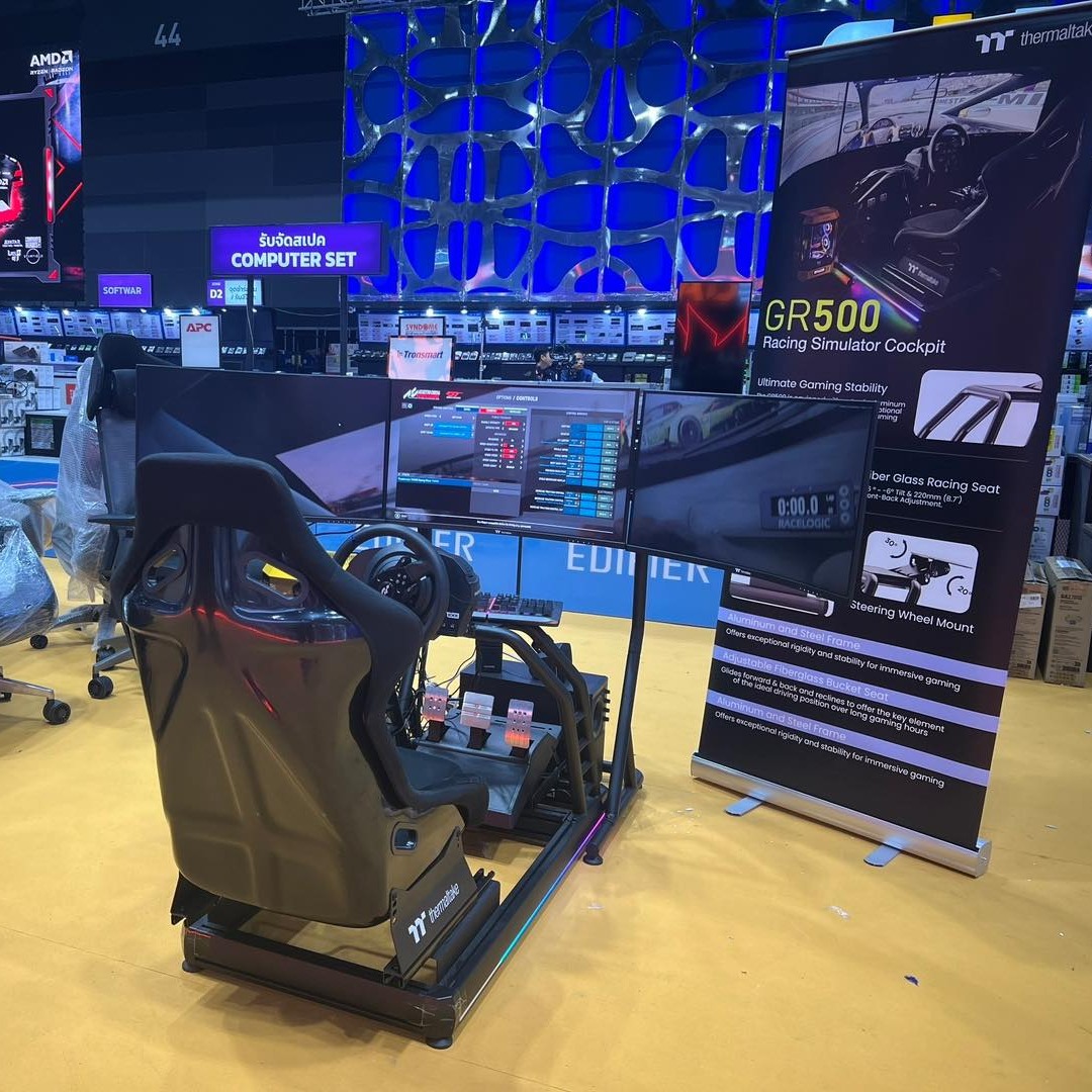 Thermaltake_UK_'s tweet photo. You ready to race!!!
Get behind the wheel and feel the speed💨The GR500
🏎️GR500 Racing Simulator Cockpit🏁
@ScanComputers : https://t.co/7LqRVbIjEF
#Thermaltake #GR500 #simrig #simracing #racingsimulator #TheTower300 #Bumblebee https://t.co/IwOyevu85o