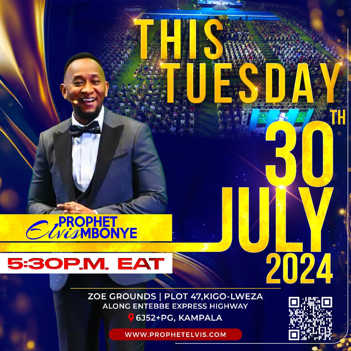 Prophet_elvis's tweet photo. Prophet Elvis Mbonye this Tuesday July 30, 2024 5:30 pm at Plot 47 Kigo Lweza, Kampala Uganda.
📌https://t.co/pRyYT597ny
#ProphetElvisMbonye https://t.co/iUiWchRzdk