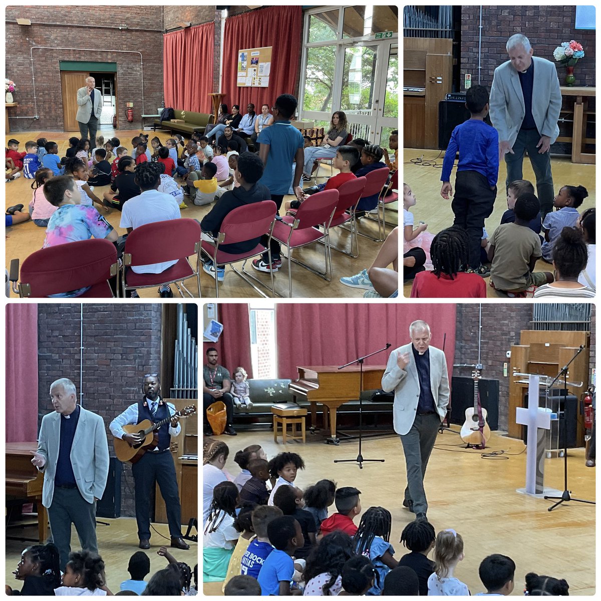 Thank you Rev. Coulston and Pastor Reid for leading today’s #Stephenschurch end of year Collective Worship ✝️
