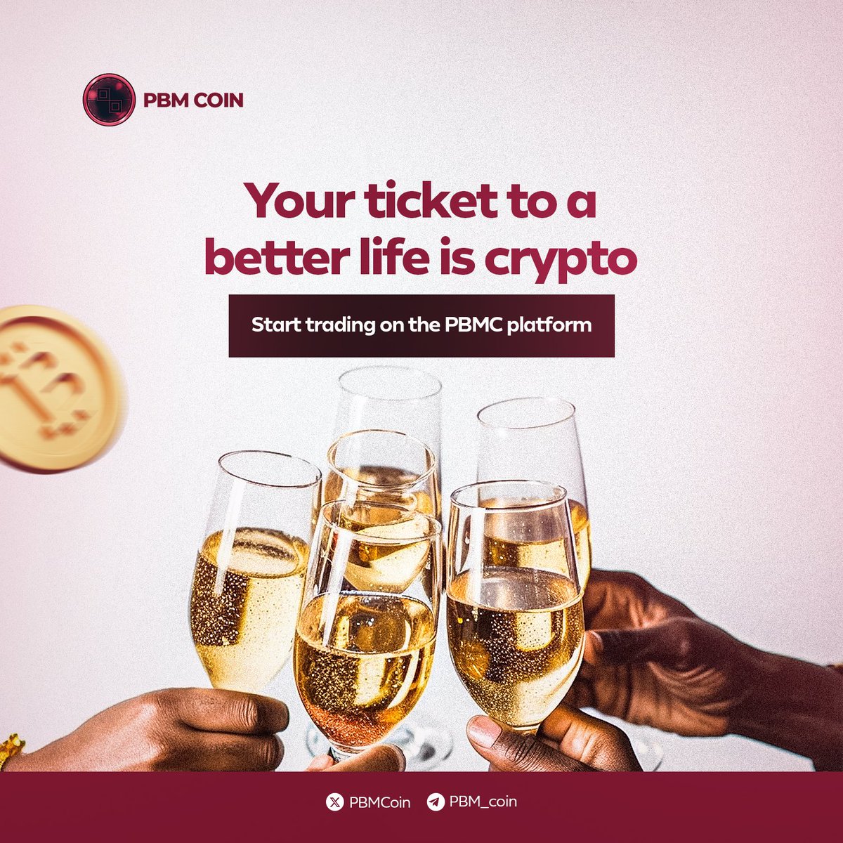 PBMCoin's tweet photo. "Unlock a brighter financial future with cryptocurrency! 

Start trading crypto with confidence on the PBMC Platform. Our secure, user-friendly interface makes it easy to buy, sell, and manage your digital assets.

 Take control of your financial destiny and discover a world of possibilities with PBMC. 

Sign up now and start trading your way to a better life!"

#cryptocurrencynews #cryptocurrency #Cryptocurrency #CryptoForTheFuture