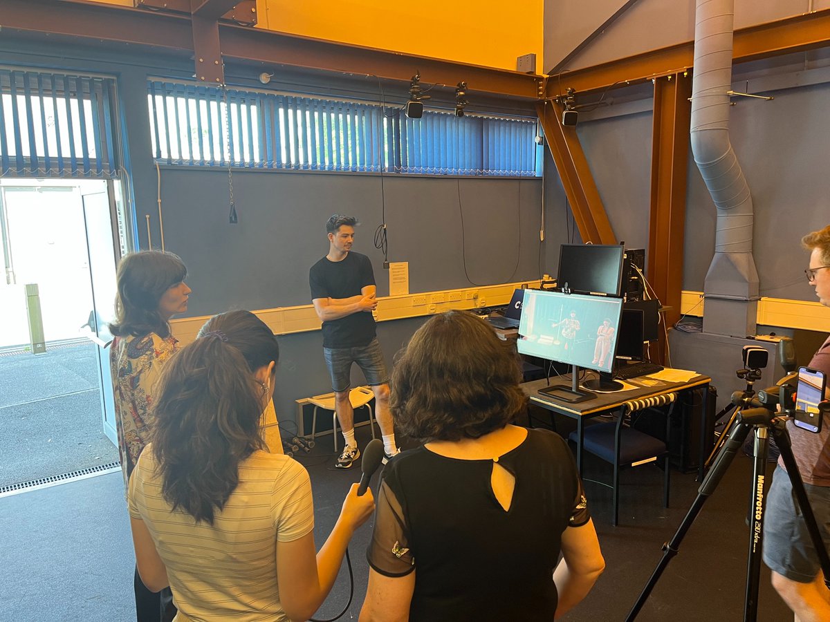 CAMERA_Bath's tweet photo. Tune in to #InsideScience @BBCRadio4 at 4:30 today to hear @pollymcguigan @LWadeBiomech chatting to presenter Ella Hubber about markerless #motioncapture &amp; how we’ve been developing it @UniofBath to analyse &amp; enhance athletes’ performance #Olympics #sports #Science #OpenCapture https://t.co/9nJyJBhUcH