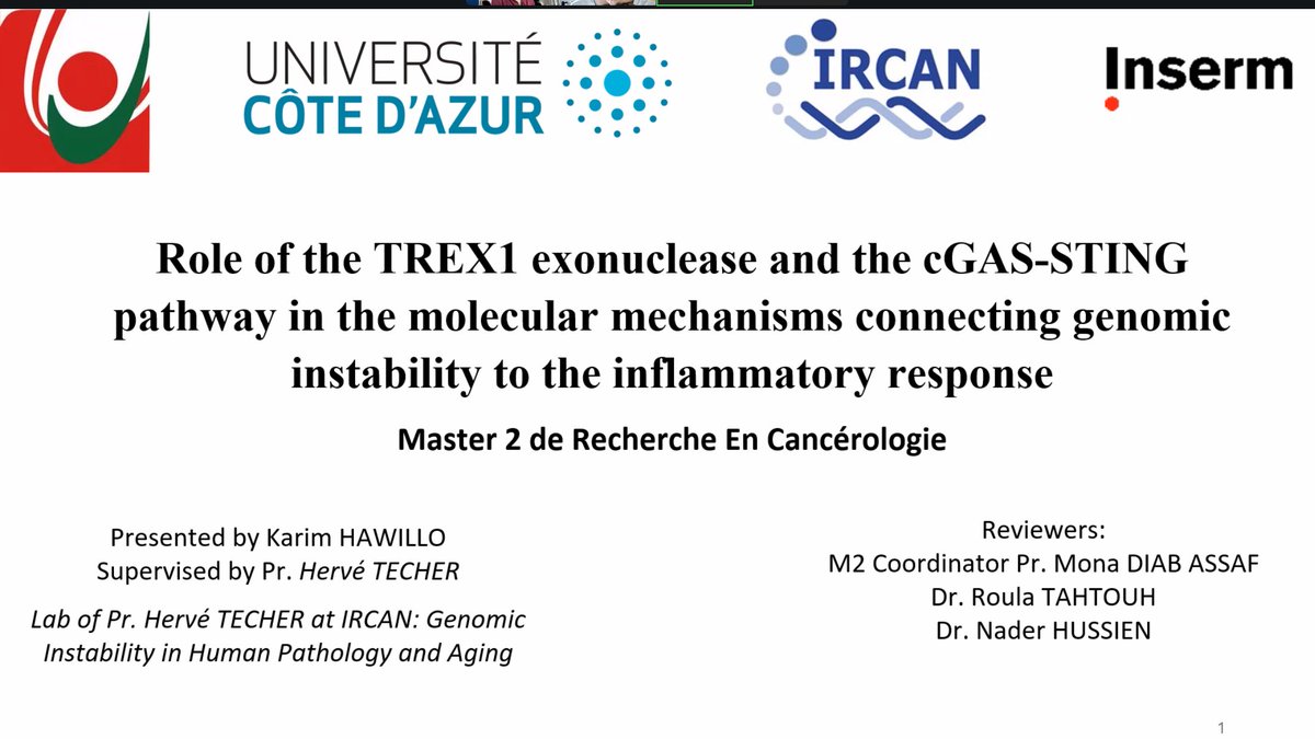 RvTécher (@rvfanfaron) on Twitter photo Today our first Master student successfully defended his thesis! (<a href="/Univ_CotedAzur/">Université Côte d'Azur</a> , <a href="/ircaninstitute/">IRCAN</a> ) Congratulations to Mr Karim Hawillo!
We are thankfull to Pr Mona Diab-Assaf for her kind support (<a href="/LebaneseUni/">Lebanese University</a>) Today our first Master student successfully defended his thesis! (<a href="/Univ_CotedAzur/">Université Côte d'Azur</a> , <a href="/ircaninstitute/">IRCAN</a> ) Congratulations to Mr Karim Hawillo!
We are thankfull to Pr Mona Diab-Assaf for her kind support (<a href="/LebaneseUni/">Lebanese University</a>)