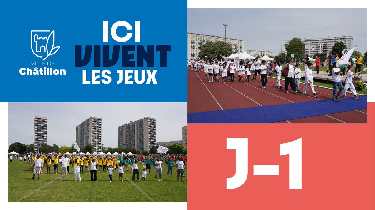 🔵⚪️🔴 C’est demain la cérémonie d’ouverture des #jeuxolympiques2024 à Paris.
Pour profiter ensemble de ce beau moment sportif et unique, rdv devant la retransmission de l’écran géant dans notre stade Guy Môquet à #Châtillon 🎊✨
De belles animations prévues toute la journée dès