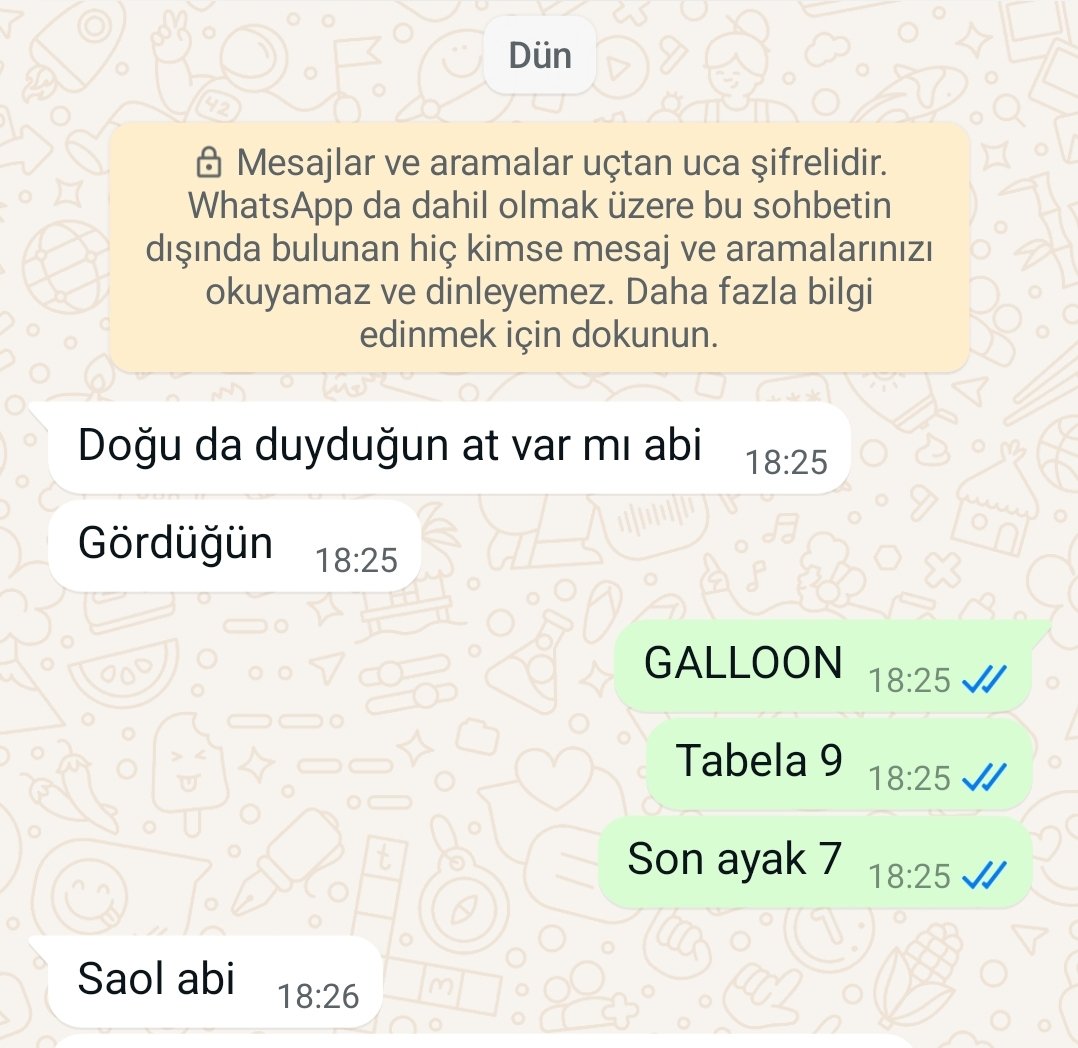 hamityksl's tweet photo. Dün at soran üyeye verdiğim 3 tekde kazandı.
#GALLOON 1,75 ganyan
#FIREANDPOWER 2,90 ganyan
#KUMLUBEL 5,30 ganyan https://t.co/ZgIQDfNsau